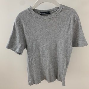 brandy melville grey cropped top